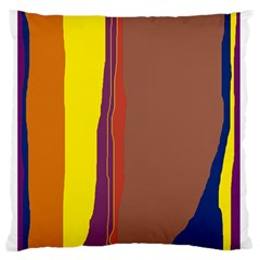 Colorful Lines Standard Flano Cushion Case (one Side)