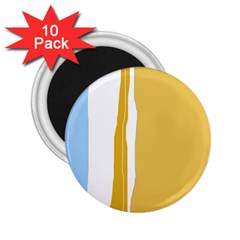 Blue and yellow lines 2.25  Magnets (10 pack) 