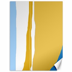 Blue and yellow lines Canvas 36  x 48  