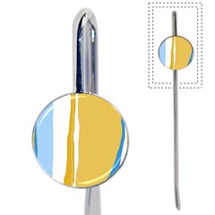 Blue and yellow lines Book Mark