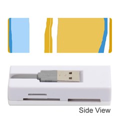 Blue and yellow lines Memory Card Reader (Stick) 