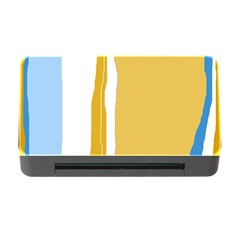 Blue and yellow lines Memory Card Reader with CF