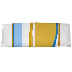 Blue and yellow lines Body Pillow Case Dakimakura (Two Sides)