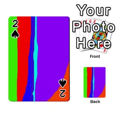 Colorful Decorative Lines Playing Cards 54 Designs  by Valentinaart