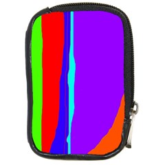 Colorful Decorative Lines Compact Camera Cases by Valentinaart