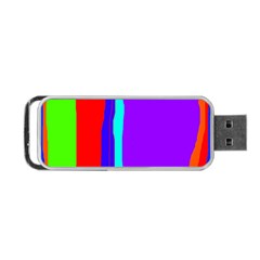 Colorful Decorative Lines Portable Usb Flash (two Sides)