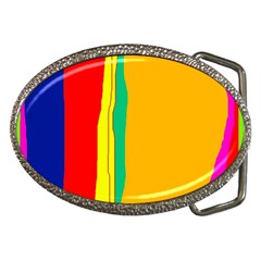 Colorful Lines Belt Buckles by Valentinaart