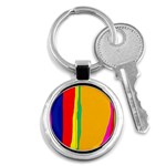 Colorful lines Key Chains (Round)  Front