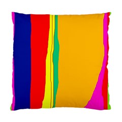 Colorful Lines Standard Cushion Case (one Side) by Valentinaart