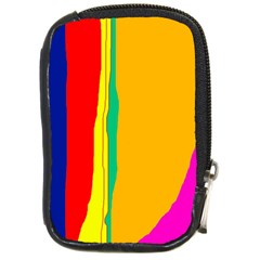 Colorful Lines Compact Camera Cases by Valentinaart