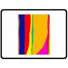 Colorful Lines Fleece Blanket (large) 