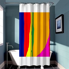 Colorful Lines Shower Curtain 36  X 72  (stall) 