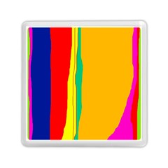 Colorful Lines Memory Card Reader (square)  by Valentinaart