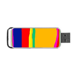 Colorful Lines Portable Usb Flash (one Side)