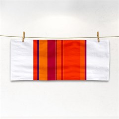 Orange Lines Hand Towel