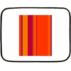 Orange Lines Fleece Blanket (mini)