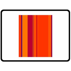 Orange Lines Fleece Blanket (large) 