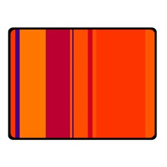 Orange Lines Fleece Blanket (small)