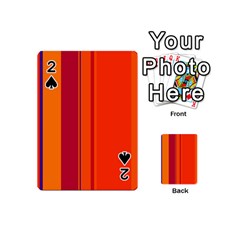 Orange Lines Playing Cards 54 (mini) 