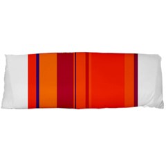 Orange Lines Body Pillow Case (dakimakura)