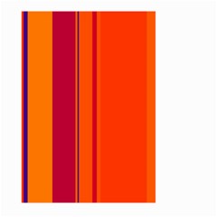 Orange Lines Large Garden Flag (two Sides)