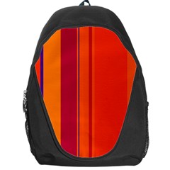 Orange Lines Backpack Bag by Valentinaart