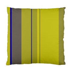 Green Elegant Lines Standard Cushion Case (two Sides) by Valentinaart