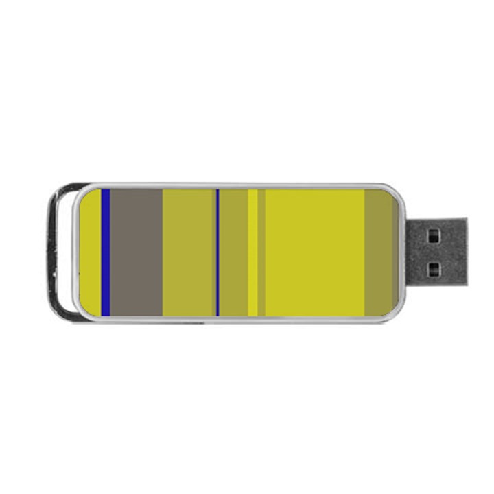 Green elegant lines Portable USB Flash (Two Sides)