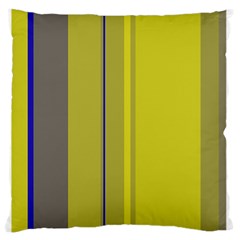 Green Elegant Lines Large Flano Cushion Case (two Sides)