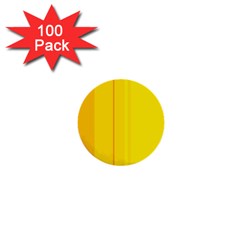 Yellow Lines 1  Mini Buttons (100 Pack)  by Valentinaart