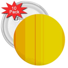 Yellow Lines 3  Buttons (10 Pack)  by Valentinaart