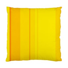 Yellow Lines Standard Cushion Case (two Sides) by Valentinaart