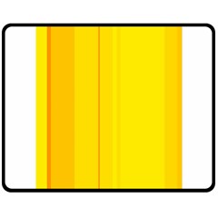 Yellow Lines Fleece Blanket (medium)  by Valentinaart