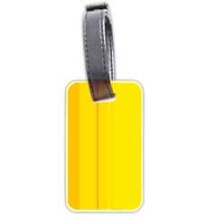 Yellow Lines Luggage Tags (two Sides) by Valentinaart