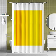 Yellow Lines Shower Curtain 48  X 72  (small) 