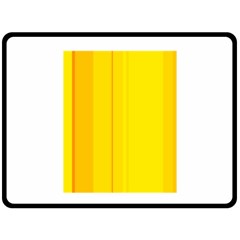 Yellow Lines Double Sided Fleece Blanket (large) 