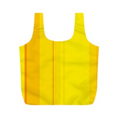 Yellow Lines Full Print Recycle Bags (m)  by Valentinaart