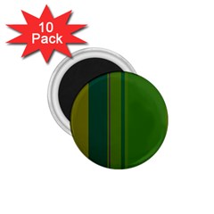 Green Elegant Lines 1 75  Magnets (10 Pack)  by Valentinaart