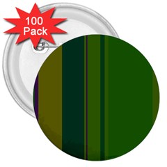 Green Elegant Lines 3  Buttons (100 Pack)  by Valentinaart