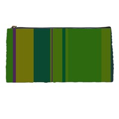 Green Elegant Lines Pencil Cases by Valentinaart