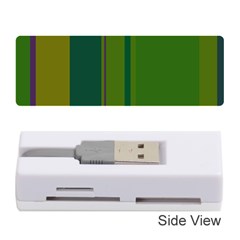 Green Elegant Lines Memory Card Reader (stick) 