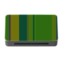 Green Elegant Lines Memory Card Reader With Cf