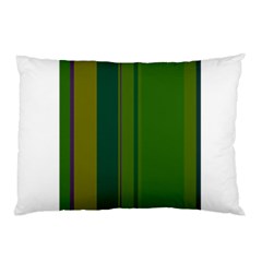 Green Elegant Lines Pillow Case (two Sides)