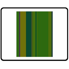 Green Elegant Lines Double Sided Fleece Blanket (medium) 