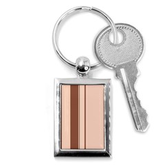 Elegant Brown Lines Key Chains (rectangle)  by Valentinaart