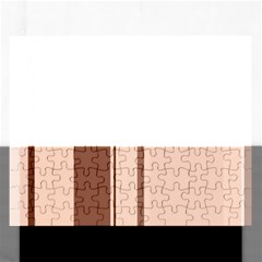 Elegant Brown Lines Rectangular Jigsaw Puzzl by Valentinaart