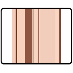 Elegant Brown Lines Fleece Blanket (medium) 