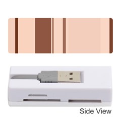 Elegant Brown Lines Memory Card Reader (stick) 