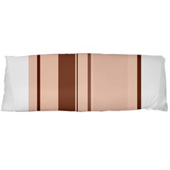 Elegant Brown Lines Body Pillow Case (dakimakura)