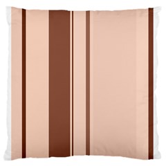 Elegant Brown Lines Standard Flano Cushion Case (two Sides) by Valentinaart